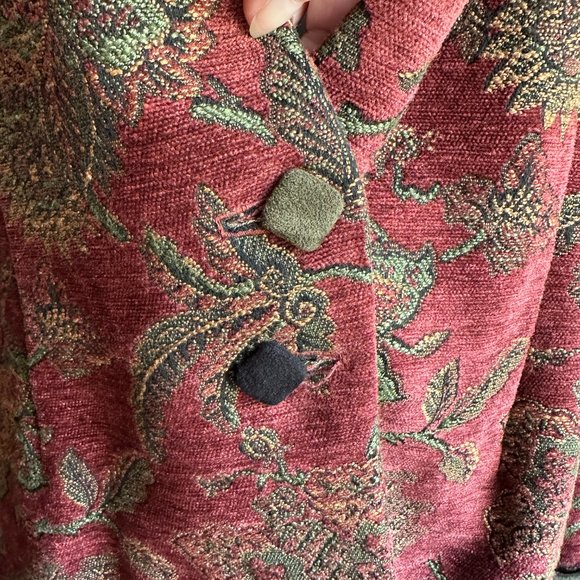 Mary Lynn O'Shea Tapestry Jacket Coat Handmade Woven sz Small - Picture 3 of 11